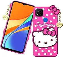 Coverblack Waterproof Rubber Back Cover For Redmi 9 ActivPink-thumb1