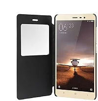 Coverblack Dual Protection Artificial Leather,Plastic Flip Cover For Poco F1 By XiaomiBlack-thumb2