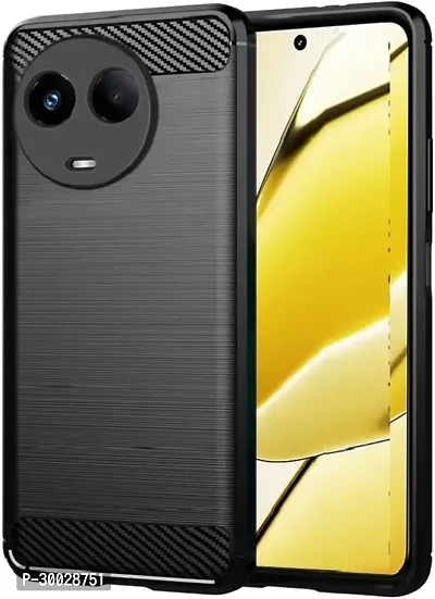 Coverblack Shock Proof Rubber Back Cover For Realme C67 , 60X 5G , 11X , 11 5GBlack-thumb0