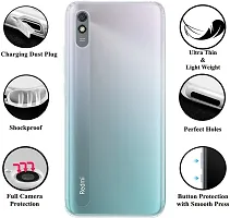 Coverblack Cases With Holder Rubber Back Cover For Mi Redmi 9ATransparent Totu-thumb2