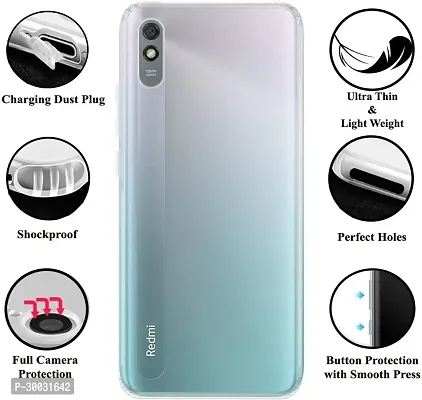 Coverblack Cases With Holder Rubber Back Cover For Mi Redmi 9ATransparent Totu-thumb3