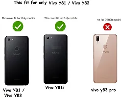 Coverblack Waterproof Silicon Back Cover For Vivo 1803 , Vivo_ Y81Dark Pink-thumb3