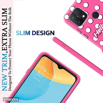 Coverblack Dual Protection Rubber Back Cover For Oppo A15Pink-thumb5