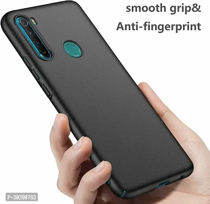 Coverblack Flexible Rubber Back Cover For Mi Redmi Note 8Black-thumb3