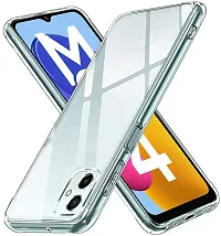 Coverblack Dual Protection Silicon Back Cover For Samsung M04Smm045FTransparent Totu-thumb1