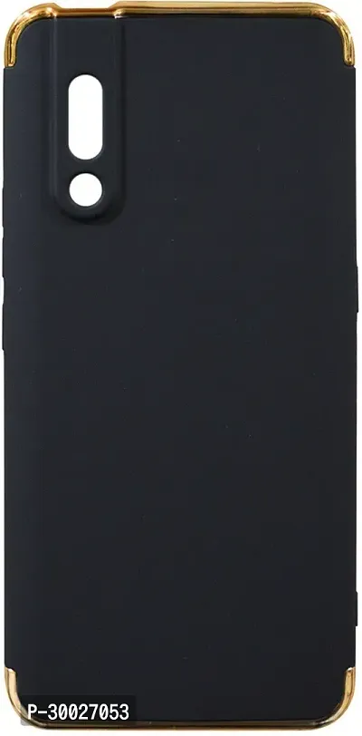 Coverblack Grip Case Plastic Back Cover For Vivo V15 ProBlack