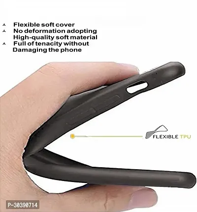 Coverblack Flexible Rubber Back Cover For Itel P651LBlack-thumb3