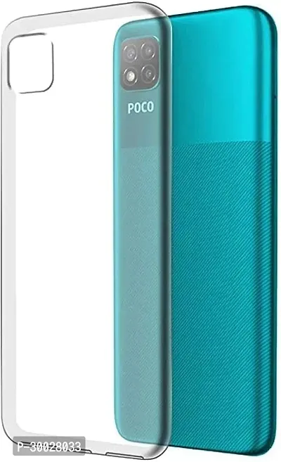 Coverblack Dual Protection Rubber Back Cover For Poco Mzb07Rlin , Poco C 3Transparent Totu-thumb5