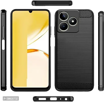 Coverblack Camera Bump Protector Rubber Back Cover For Realme C53Black-thumb0