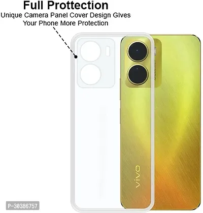 Coverblack Flexible Rubber Back Cover For Vivo T2X 5GTransparent-thumb5