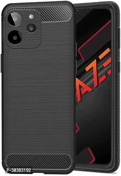 Coverblack Grip Case Rubber Back Cover For Lava Yuva 2 ProBlack