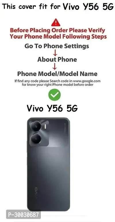 Coverblack Flexible Rubber Back Cover For Vivo Y56 5GTransparent-thumb4