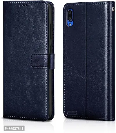 Coverblack Magnetic Case Artificial Leather,Rubber Flip Cover For Gionee F11 (3 Gb Ram)Attractive Blue-thumb2