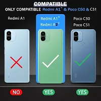 Coverblack Camera Bump Protector Rubber Back Cover For Redmi A2+Transparent-thumb3