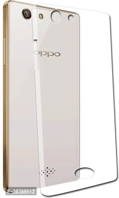 Coverblack Flexible Rubber Back Cover For Oppo Neo 5Transparent-thumb2