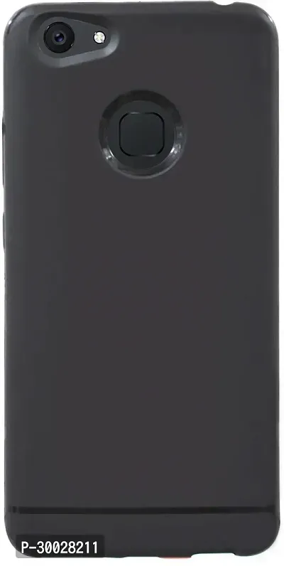 Coverblack Shock Proof Rubber Back Cover For Vivo V7 Plus ( 1716)Black