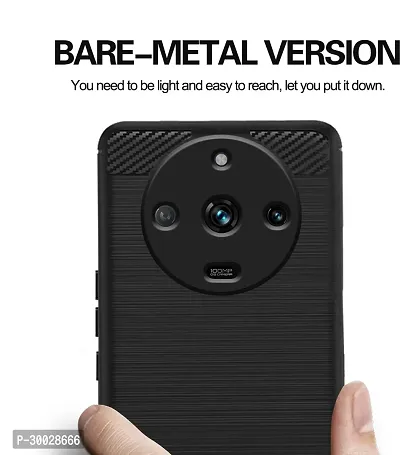 Coverblack Dual Protection Rubber Back Cover For Realme 12 Pro+ 5GBlack-thumb5