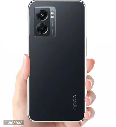 Coverblack Shock Proof Rubber Back Cover For Oppo A77Transparent-thumb0