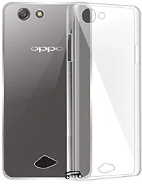 Coverblack Flexible Rubber Back Cover For Oppo Neo 5Transparent-thumb3