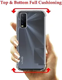 Coverblack Dual Protection Rubber Back Cover For Vivo Y12S2021 EdiTransparent Totu-thumb3