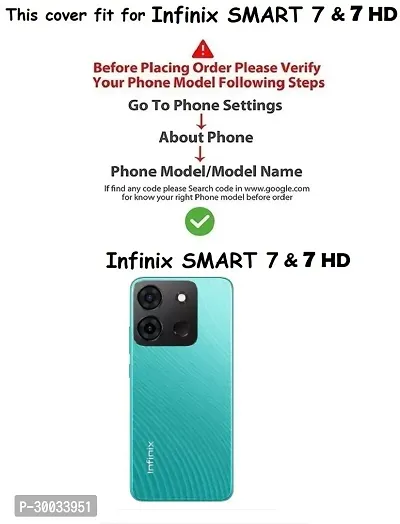 Coverblack Magnetic Case Artificial Leather,Rubber Flip Cover For Infinix X6516 , Smart 7 HdBlue-thumb4