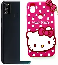 Coverblack Dual Protection Rubber Back Cover For Samsung M31Prime | M31 | F41Hello Kitty Pink-thumb2