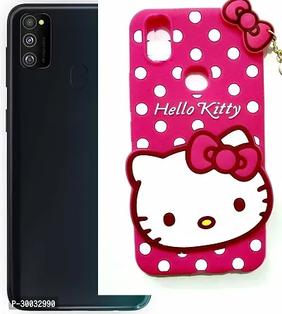 Coverblack Dual Protection Rubber Back Cover For Samsung M31Prime | M31 | F41Hello Kitty Pink-thumb3