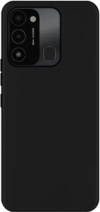 Coverblack Grip Case Rubber Back Cover For Tecno Spark Go 2022Black-thumb1