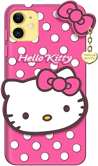 Coverblack Dual Protection Rubber Back Cover For Apple Iphone X1 (2019) (Iphone 11)Hello Kitty Pink-thumb4