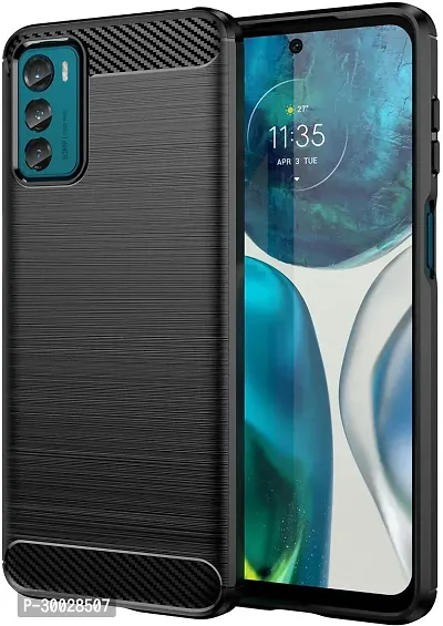 Coverblack Hybrid Tpu Silicon Back Cover For Motorola Moto G42Gravity Black