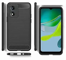 Coverblack Hybrid Tpu Silicon Back Cover For Motorola Moto E13Gravity Black-thumb1