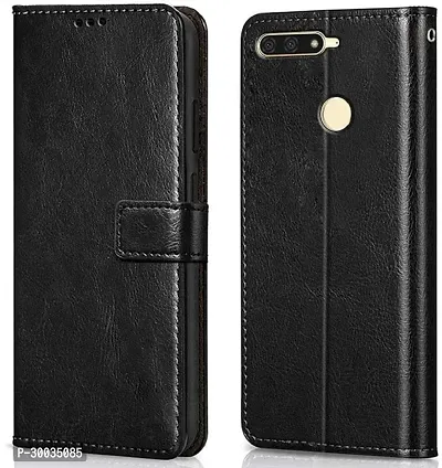 Coverblack Magnetic Case Artificial Leather,Silicon Flip Cover For Honor 7CLndal30Vintage Starry Black-thumb0