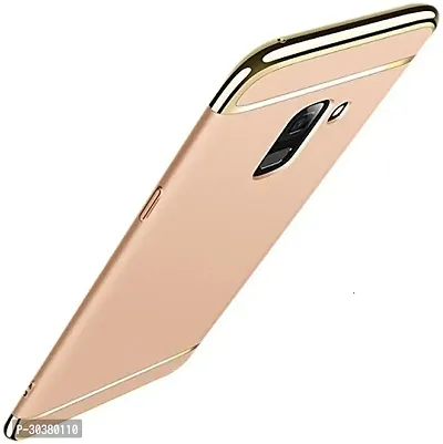 Coverblack Dual Protection Plastic Back Cover For Samsung On8 , Galaxy J7 2016Golden-thumb2