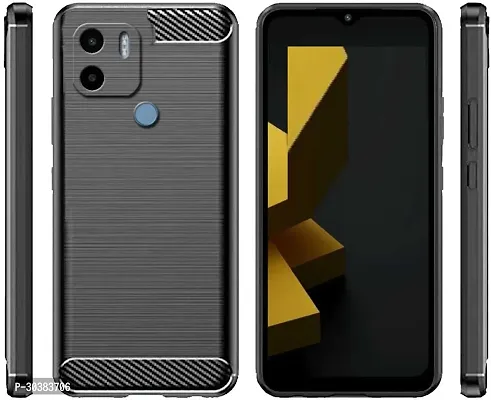 Coverblack Waterproof Rubber Back Cover For Mi Redmi A2+Black-thumb0