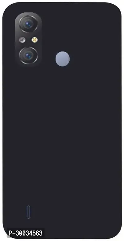 Coverblack Grip Case Rubber Back Cover For Itel A49Black-thumb0