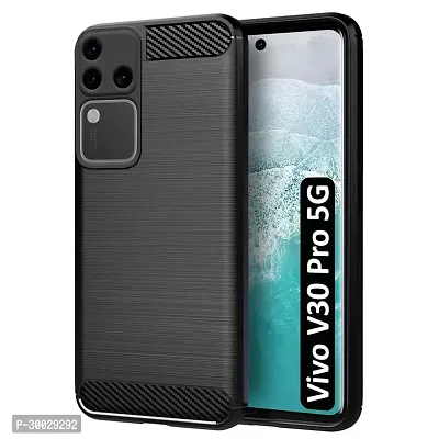 Coverblack Silicone Hybrid Matte Rubber Case Back Cover For Vivo V30 Pro 5GBlack-thumb2