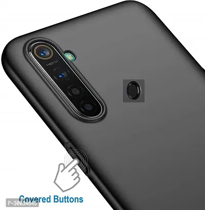 Coverblack Dual Protection Rubber Back Cover For Realme Rmx1971 , Realme 5ProBlack-thumb5