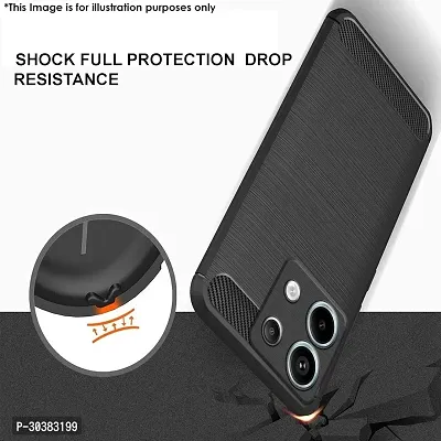 Coverblack Flexible Rubber Back Cover For Redmi Note 13 5GBlack-thumb5