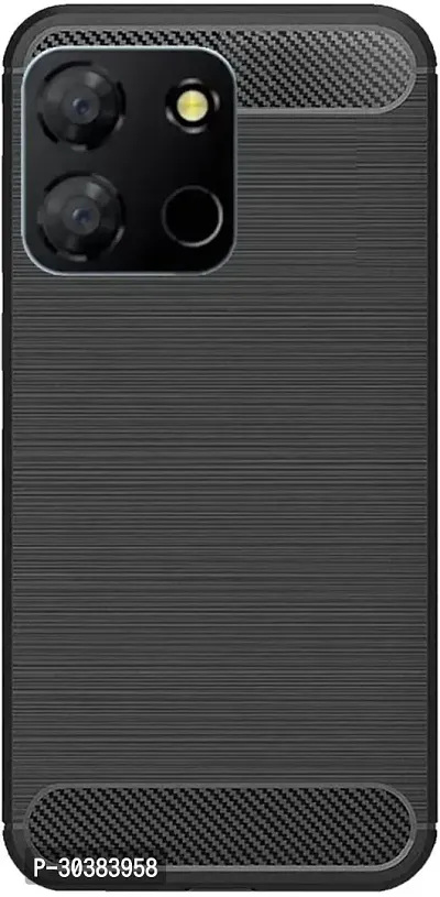 Coverblack Shock Proof Silicon Back Cover For Itel A663L , Aura 05IBlack-thumb2