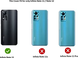 Coverblack Dual Protection Rubber Back Cover For Infinix X663C , Note 12Transparent Totu-thumb3