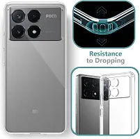 Coverblack Dual Protection Rubber Back Cover For Poco X6 Pro 5GTransparent-thumb4