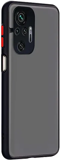 Coverblack Dual Protection Fiber Back Cover For Mi Redmi Note 10Pro MaxRich Black-thumb1