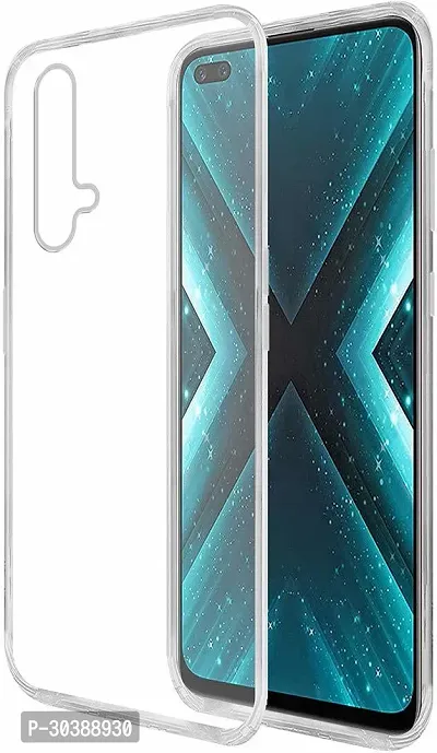 Coverblack Dual Protection Rubber Back Cover For Realme X3 SuperzoomTransparent Totu-thumb0