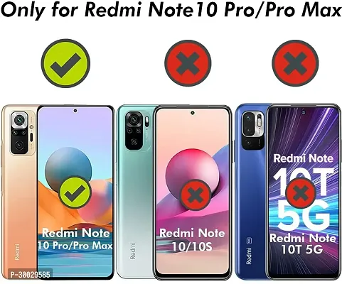 Coverblack Dual Protection Fiber Back Cover For Mi Redmi Note 10Pro MaxRich Black-thumb4