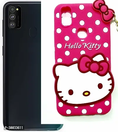 Coverblack Shock Proof Rubber Back Cover For Samsung Galaxy M31 Smm315FHello Kitty Pink-thumb3