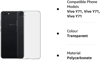 Coverblack Dual Protection Rubber Back Cover For Vivo Y71 , Vivo 1724 , Y71ITransparent-thumb2