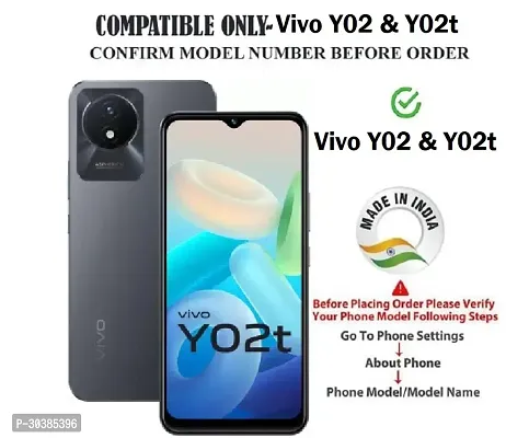 Coverblack Hybrid Tpu Silicon Back Cover For Vivo V2217 , Vivo_Y02Transparent Totu-thumb4