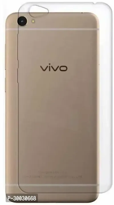 Coverblack Flexible Rubber Back Cover For Vivo Y55 , Vivo Y1610Transparent