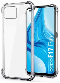 Coverblack Dual Protection Rubber Back Cover For Oppo Cph2119 ,Oppo F17ProTransparent Totu-thumb1