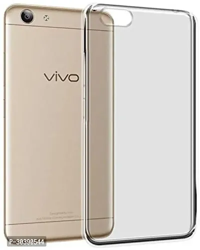 Coverblack Flexible Rubber Back Cover For Vivo 1606 , Vivo Y53 , Y53LTransparent-thumb0